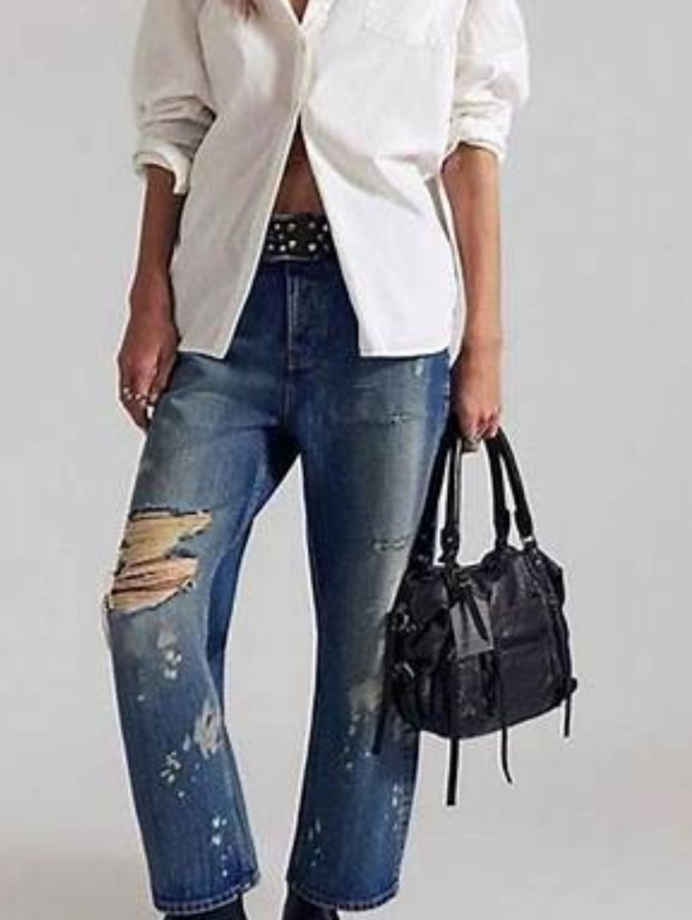We The Free Deep Trance Boyfriend Jeans*30, NWT - Picture 2 of 6